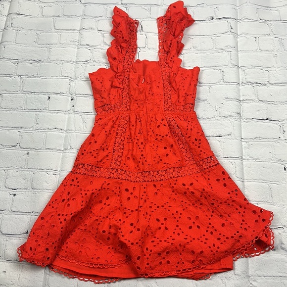 BNWT betsey Johnson flutter sleeve eyelet dress size 2 - Picture 3 of 9